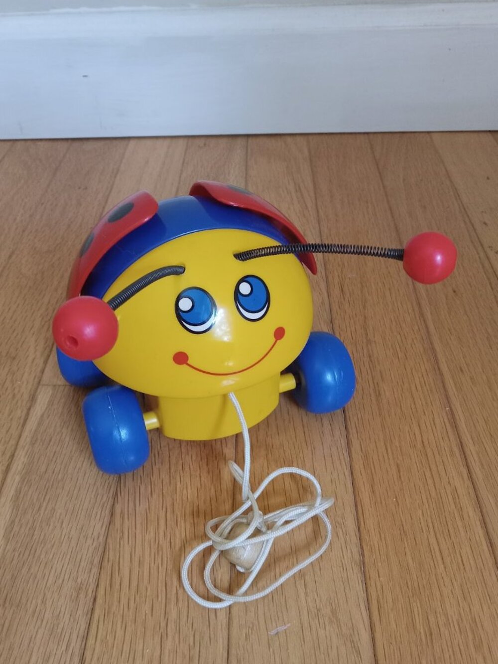 Vintage Ladybug Pull Toy by Fisher-Price (1982)